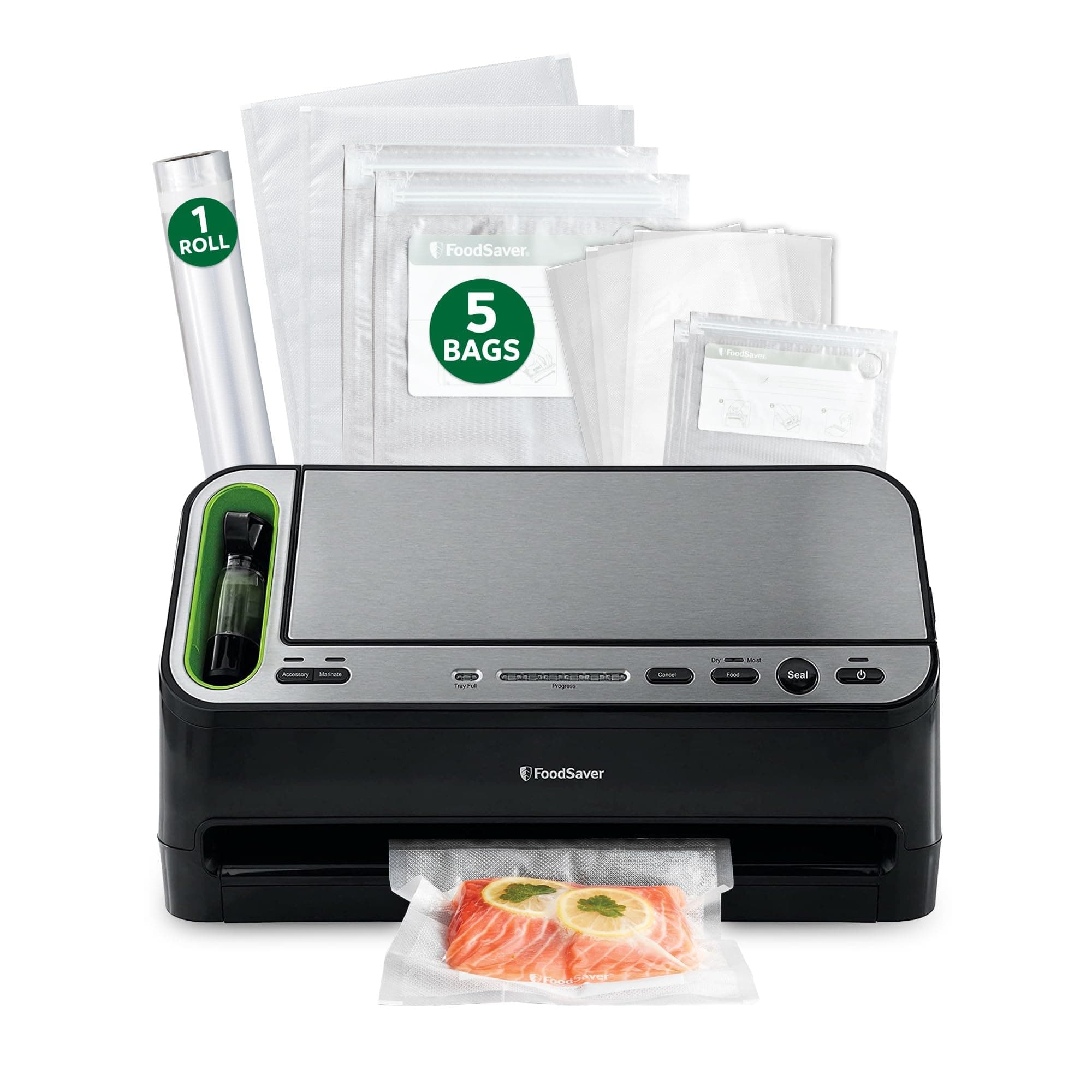 V4400 2-in-1 Vacuum Sealer Machine with Automatic Vacuum Sealer Bag Detection and Starter Kit