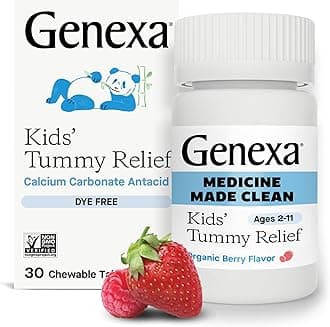 Genexa Kid's Gluten-free Tummy Relief Calcium Carbonate Acid Reducer (30 Chews)