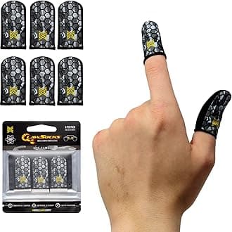 MGC ClawSocks Geo Camo, Mobile Phone Gaming Sleeves, finger cots, finger protectors, gaming finger sleeve, PUBG mobile Games, finger sleeves for gaming, Durable Fiber/Breathable/Sweatproof, 6 Pac