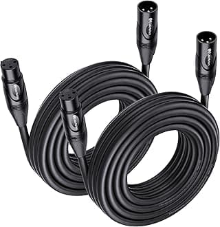 Cable Matters2-Pack, 25 Ft Male to Female XLR Microphone Cable