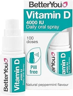 Atrilly DLux4000 Vitamin D Oral Spray | Vitamin D3 Supplement | Natural Peppermint Flavour’
