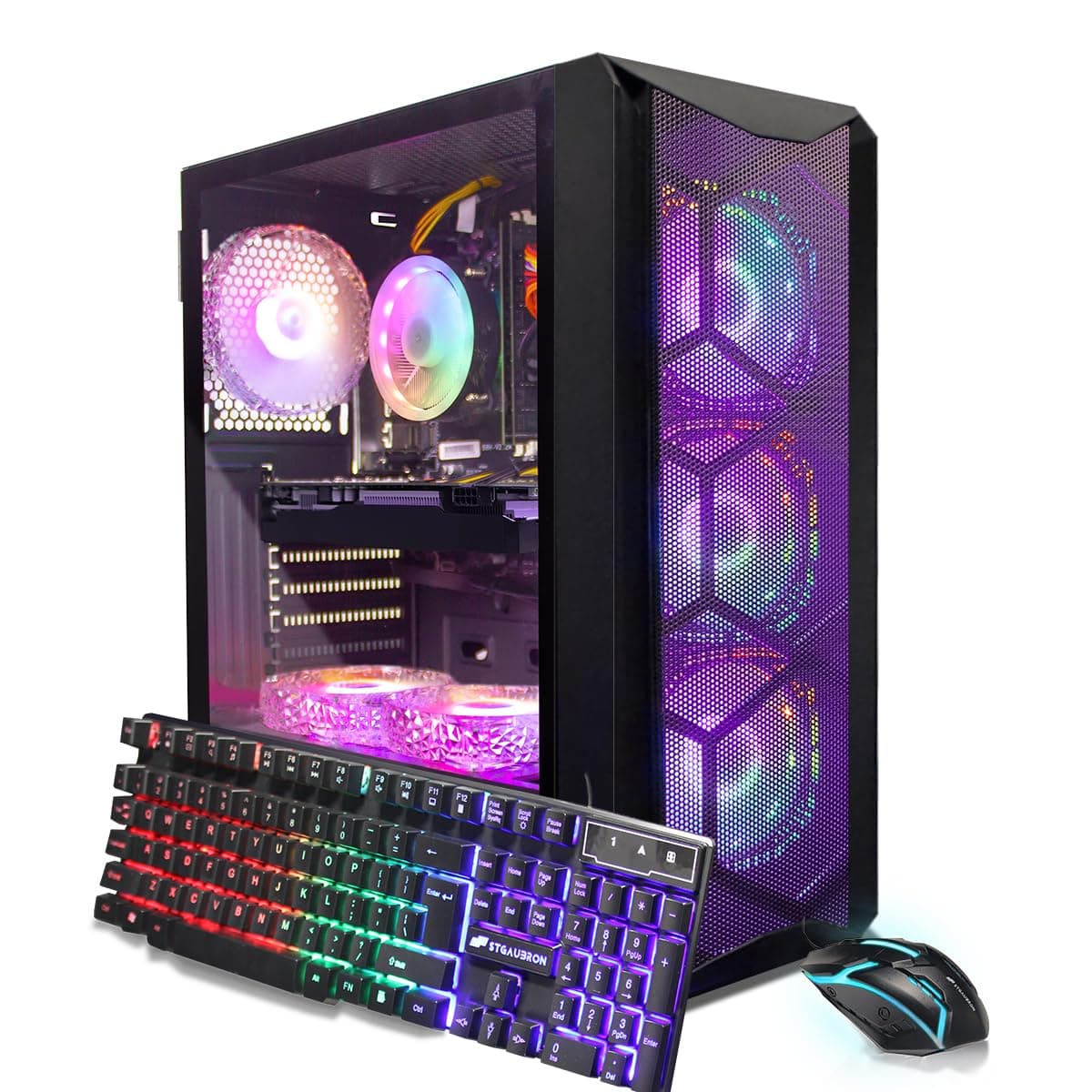 STGAubron Gaming PC Computer Desktop, Intel Core i7 8th Gen up to 4.1G, GeFor...