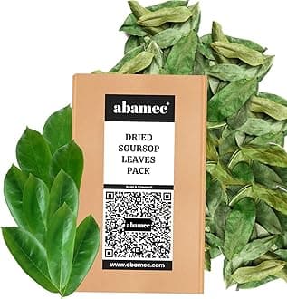 Soursop Leaves, Graviola Soursop Dried Natural Leaves, 100% Natural and Handpicked Freshly Dried Soursop (Guanabana) Leaves (1000 Leaves)