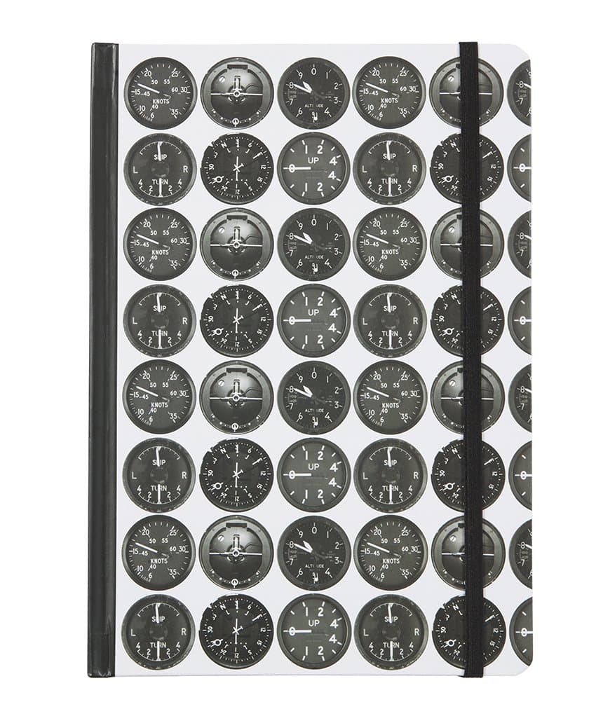 Basic Six Instruments - Aviation A5 Hardback Notebook - Basic Six