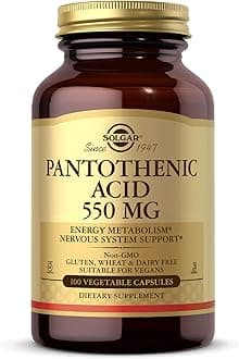PANTOTHENIC ACID 550 MG VEG CAPS 100’S :2171