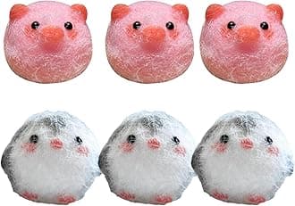 Squishy Toy, Taba Squishy, Squishy Biscuit Squishy Fidget Toys Fufu Taba Stress Ball Squeeze Toys Anxiety Relief for Women/Men Stocking Fillers Birthday Gifts163 (Pink(Pig))
