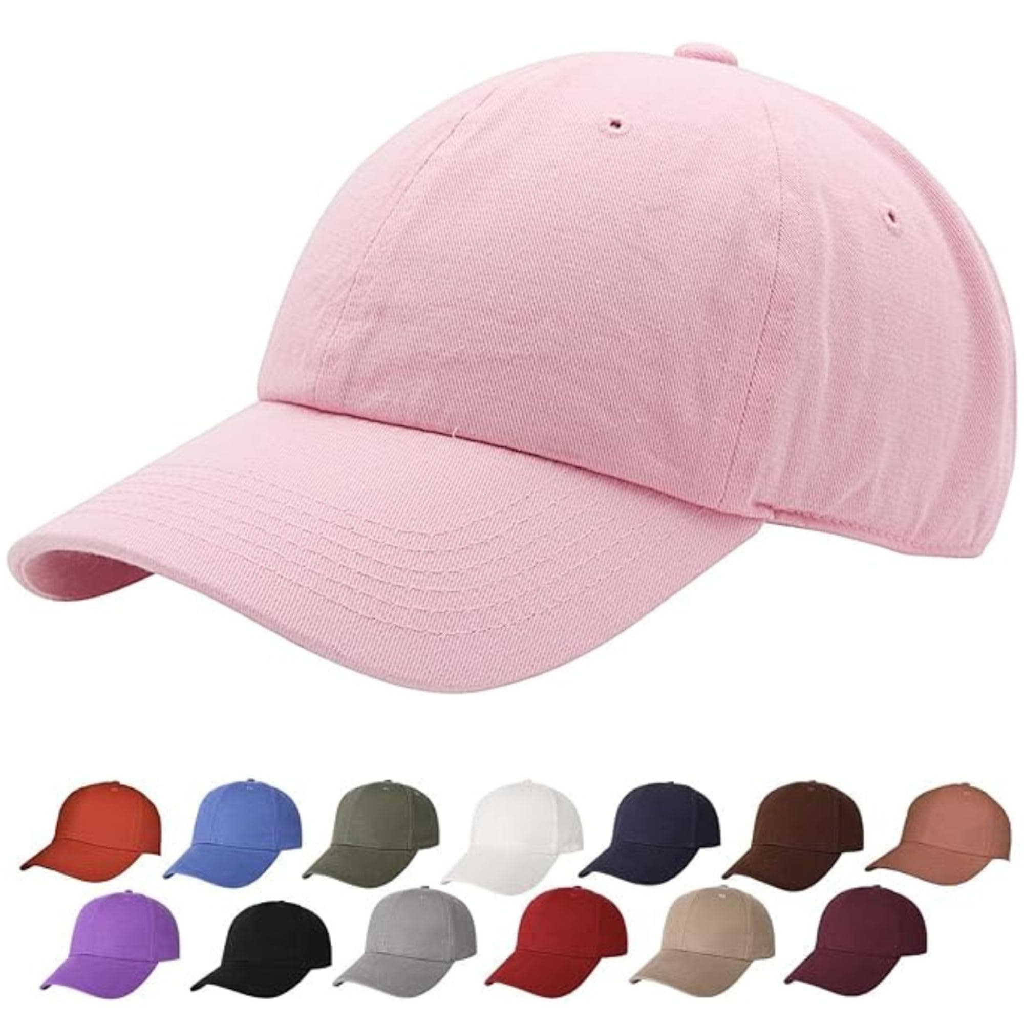 ™ 100% Cotton Baseball Dad Cap Adjustable Size hat for Running Workouts and Outdoor Activities baseball cap for men women