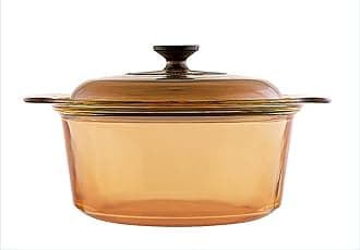 3.5 Litre Pyroceram Glass Stockpot with Glass Cover, Brown