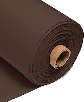 100% Cotton Fabric 60 Inch 150cm Wide 150GSM Material for Sewing, Dressmaking, Quilting, Curtain Linings, Pillowcases & Totes Fabric by The Half Metre by Discount Fabrics LTD(Brown, 25m)