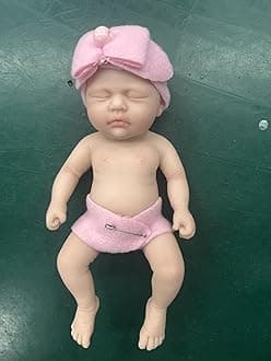 4.5 Inch Mini Reborn Baby Dolls,Silicone Baby Girl Dora,Mini Realistic Newborn Baby Dolls Silicone Full Body Stress Relief