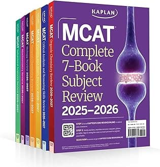 MCAT Complete 7-Book Subject Review 2025-2026, Set Includes Books, Online Prep, 3 Practice Tests (Kaplan Test Prep) Paperback – 10 Oct. 2024