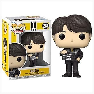 MONKEYTAIL BTS Army - Suga K-Pop Collectible Figure | Play and Display Toy Doll for Study Table, Office Desk, Car Dashboard, Room Decor | Ideal Gift for Kids & Teens