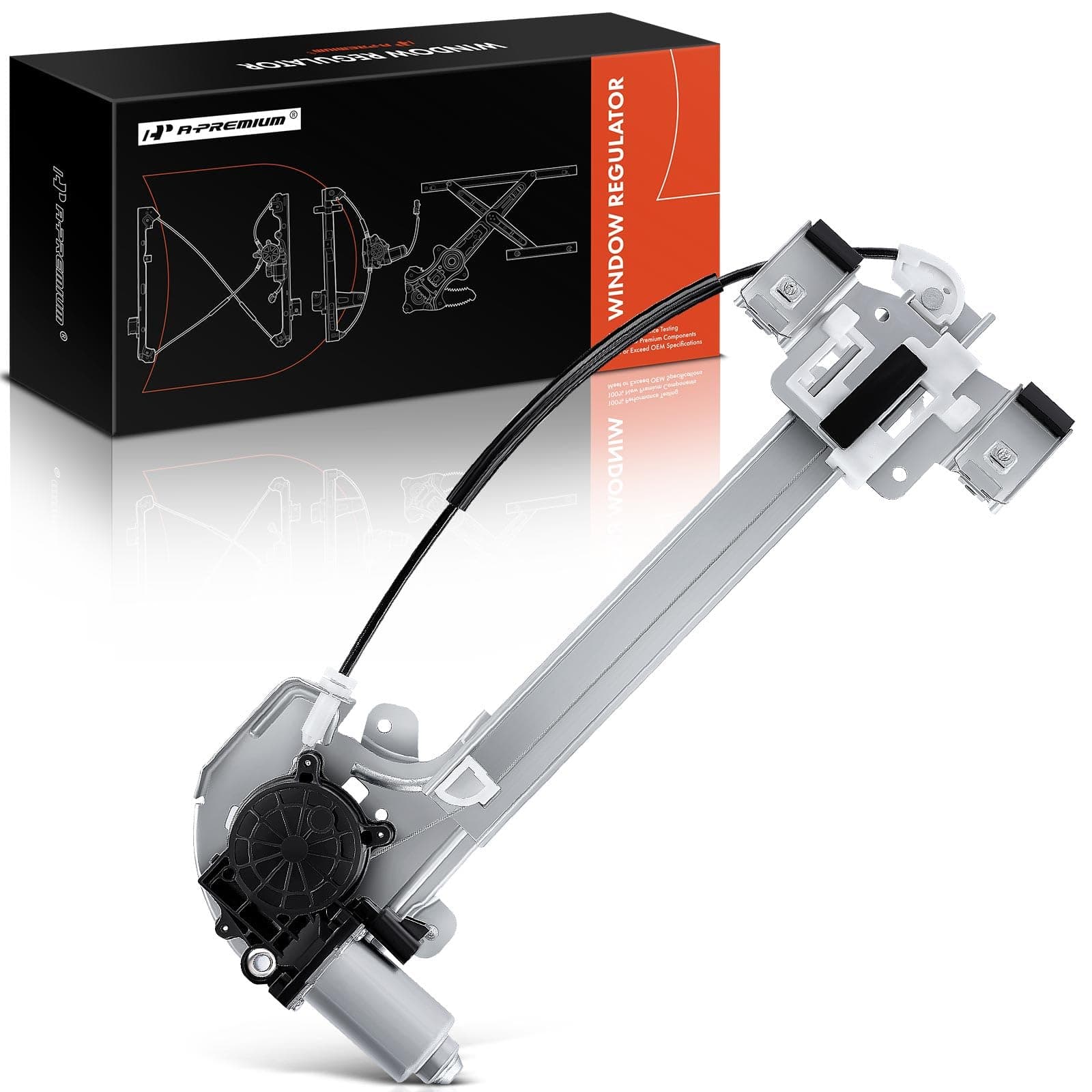 A-Premium Power Window Regulator with Motor Replacement for Buick LeSabre 2000-2005 Rear Right Passenger Side