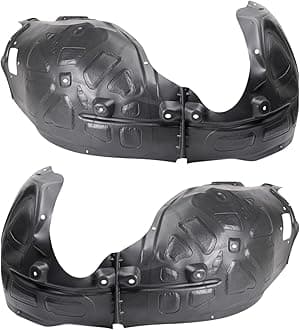 TRQ Front Driver & Passenger Side Inner Fender Liner Set Compatible with 2015-2022 Dodge Charger Pursuit R/T SXT 2018-2022 Charger GT