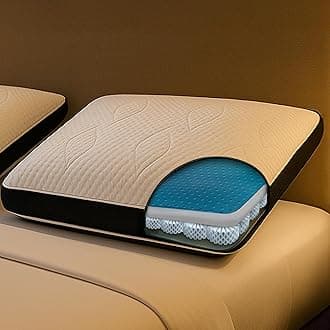 - Dormeo Dark King - Ergonomic Pillow for Neck & Shoulder Support, Side Sleeper, Cooling Gel Pillow - 1pc