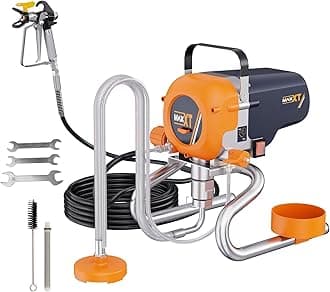 MAXXT Paint Sprayer Kit for Home and Office, Electric with Air Compressor and Hose, Heavy Duty