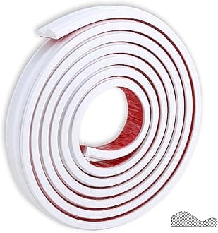 Peel and Stick Chair Rail Molding, Self-Adhesive Wall Trim for Home Decoration & Wall Protection (White, 5m x 3cm)