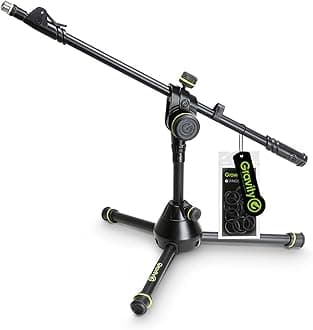 Gravity MS 3122 HDB - Short Heavy Duty Microphone Stand with Folding Tripod Base