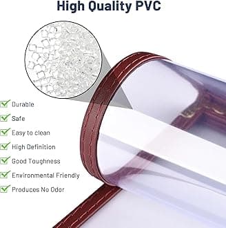 Yescom 30pcs 8.5x14inches Menu Cover Trifold 6 View 3 Page Restaurant Cafe Book Style Clear Burgundy