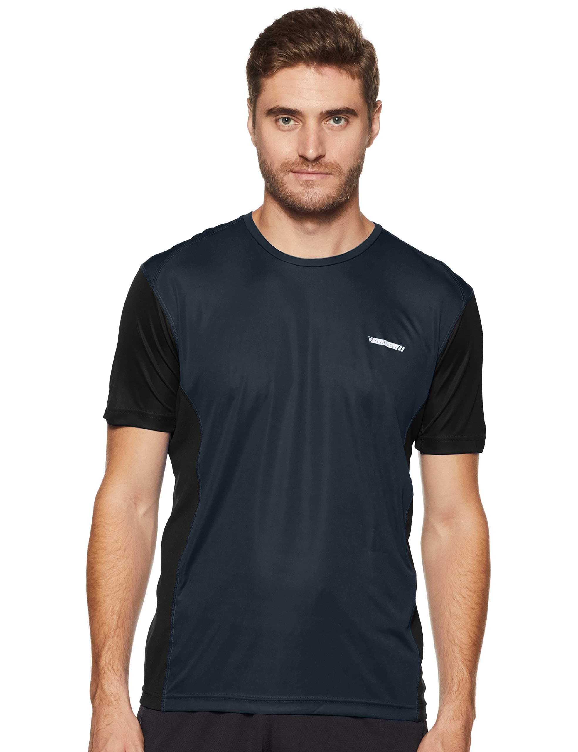 Men Performance Regular Fit T-Shirt - 100% Polyester - Swift Dry, Anti Microbial, Crew Neck