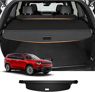 Cargo Cover for 2022-2025 2026 Jeep Grand Cherokee(2 Row;WL) 4XE Accessories Trunk Cover Retractable Trunk Shielding Shade Cargo Luggage Cover Privacy Screen (Not fit for WK)