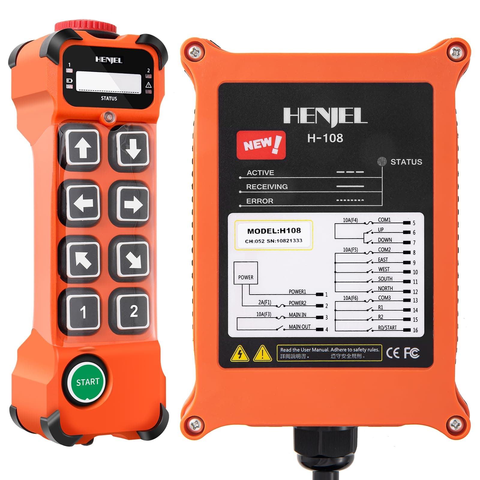 H108 Single Speed Radio Remote