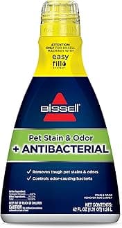 Bissell Pet Stain & Odor Plus Antibacterial 2 in 1 Carpet Formula, 40 Fl Oz (Pack of 1), 1567