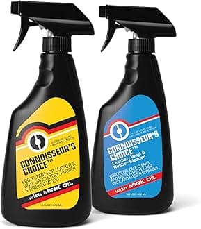 Connoisseur's Choice Duo Protectant Cleaner For Leather, Vinyl & Rubber, 16 Ounce Bottles