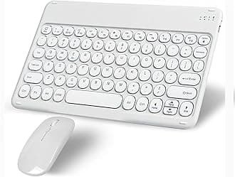 Wireless Bluetooth Keyboard and Mouse Combo Portable Mini Small Slim Typewriter Compact Ergonomic Travel Bluetooth Keyboard Mouse for iPhone iPad Mac MacBook Pro Laptop Android Phone Samsung Tablet