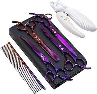 8.0 in 9CR Titanium Professional dog grooming