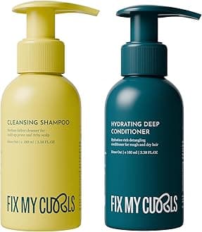 Cleansing Shampoo & Hydrating Conditioner For Nourishing & Moisturizing | Curly Hair & Wavy Hair | Anti Dandruff Shampoo & Conditioner| Tea Tree| Sulphate Free & Silicone Free | 100ml Each
