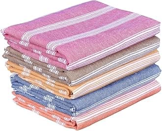 Cotton Bath Towels 250 GSM Multicolor(Set of 5, 31 X 62 Inch)