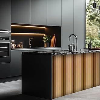 – Decoranddecor Acoustic Slat Wood Wall Panels and Ceiling Panelsling Decorative 3D MDF 120 cm x 60 cm Oak