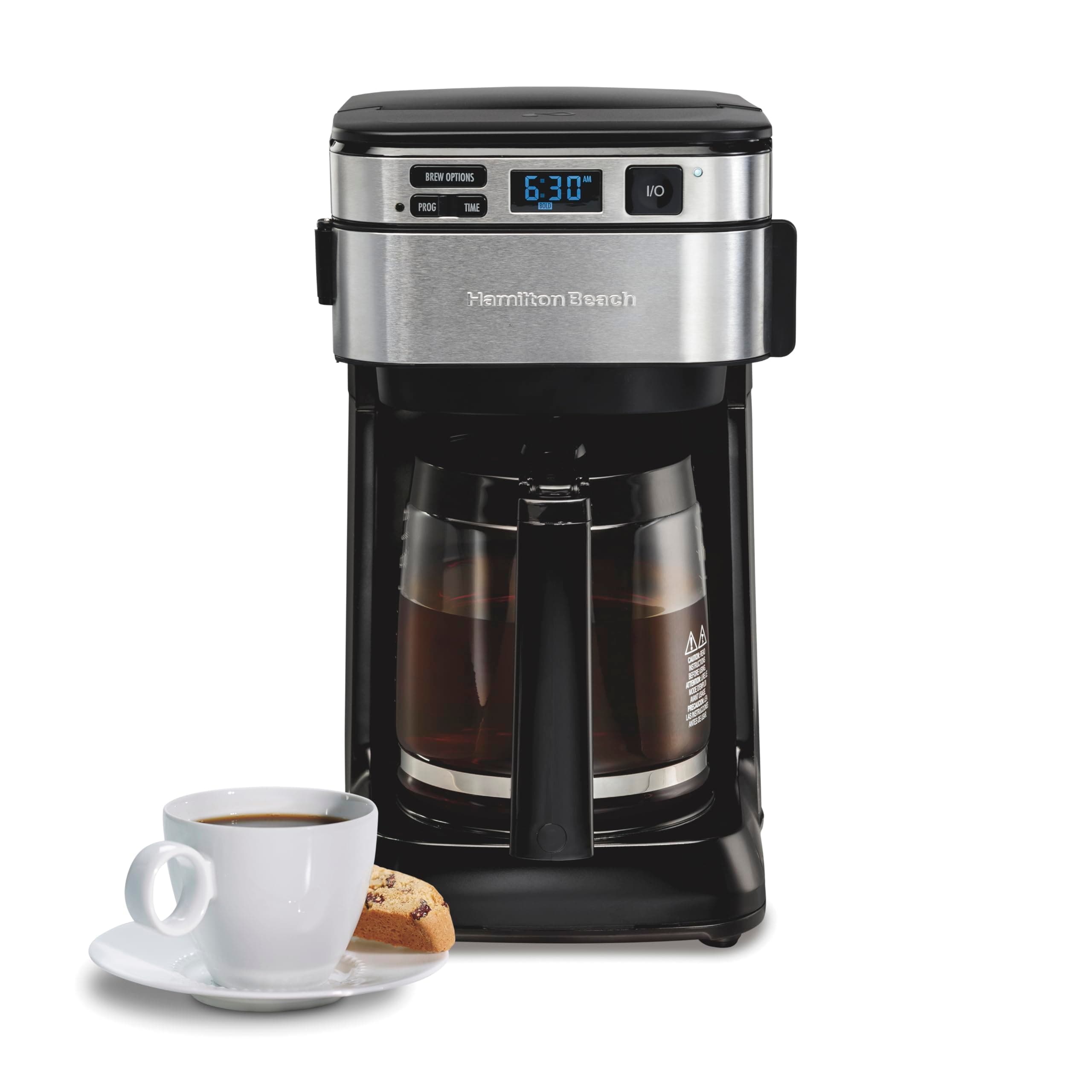 Hamilton Beach 12 Cup Programmable Coffee Maker, FrontFill Drip Coffee Maker