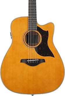 Yamaha A-Series A3M Acoustic-Electric Guitar with Soft Case, Vintage Natural