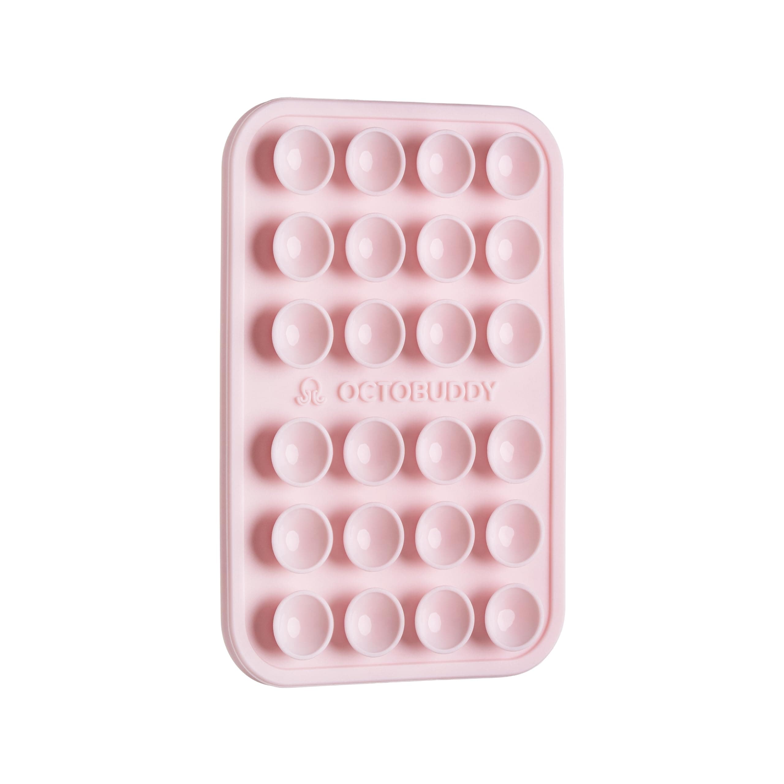 Silicone Suction Phone Case Adhesive Mount || (iPhone and Android Cellphone case Compatible, Hands-Free Mobile Accessory Holder for Selfies and Videos) Fidget Toy (Chalk Pink)
