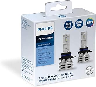 Philips HIR2 LED Headlight, 6500K Automotive Bulb, PHILIPS UltinonEssential G2 11012UE2X2, Pack of 2
