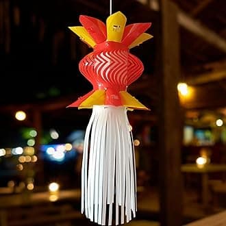 ALILA Akash Kandil for Diwali Balcony Hanging Lantern Lamp Shade Jhumar Home Living Room Diwali Xmas Christmas Decor Decoration, (Self Assembly - DIY: DO IT Yourself)