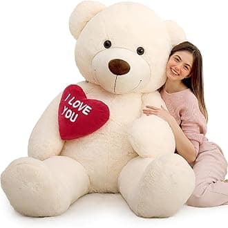 Big Teddy Bear 6 Feet for Girlfriend - I Love You Red Heart Giant Stuffed Animal - Huge Valentines Plush for Boyfriend,Wife,Lover - Valentine's, Anniversary, Birthday
