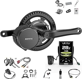 750W Mid Drive Kit,Mid Drive Ebike Conversion Kit Brushless Upgraded Motor with LCD Digital Display Chainring for Commuter Bike,Recumbent Trike,Mountain Bike,Cargo Bike