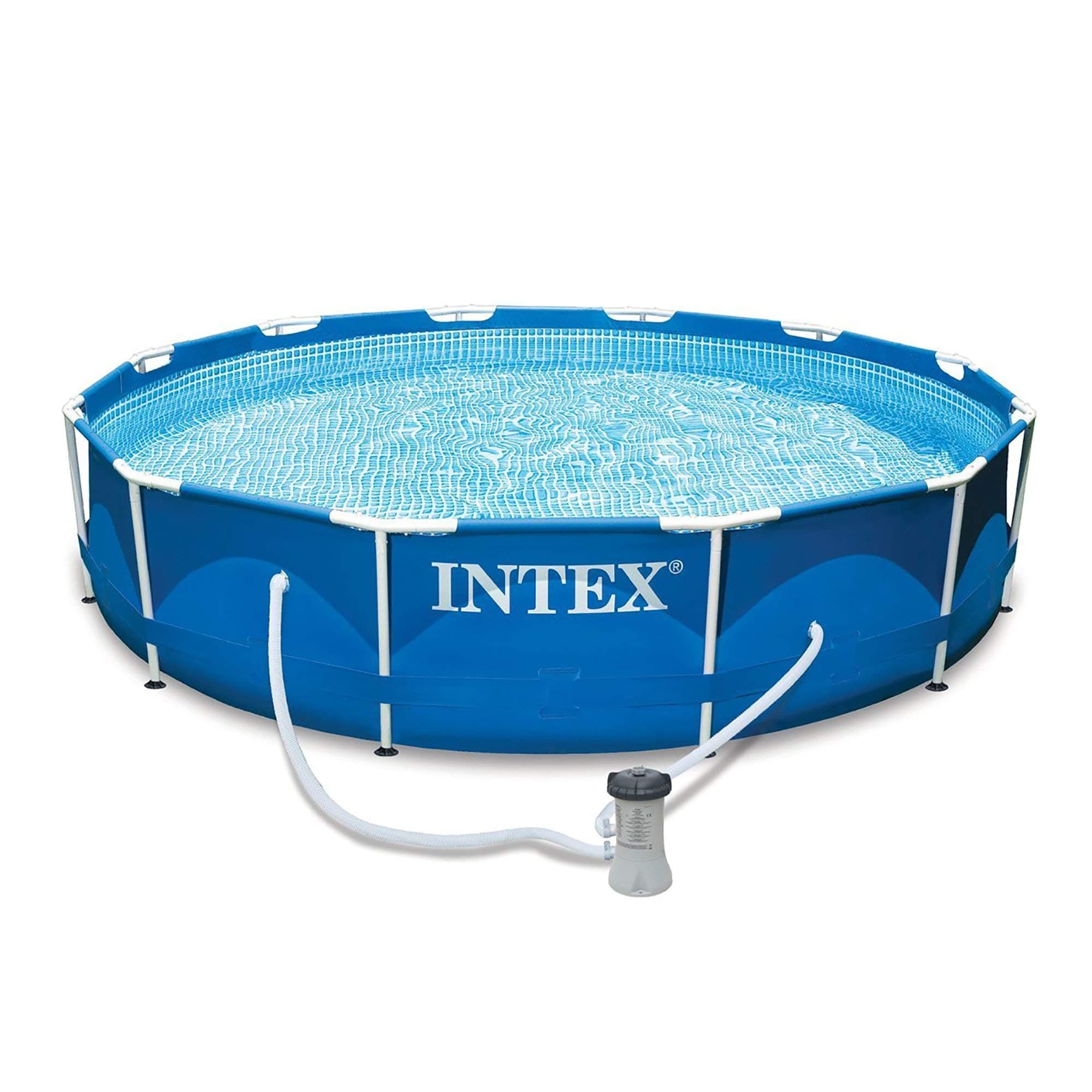 12ft x 30in Deep Metal Frame Pool with filter pump #28212