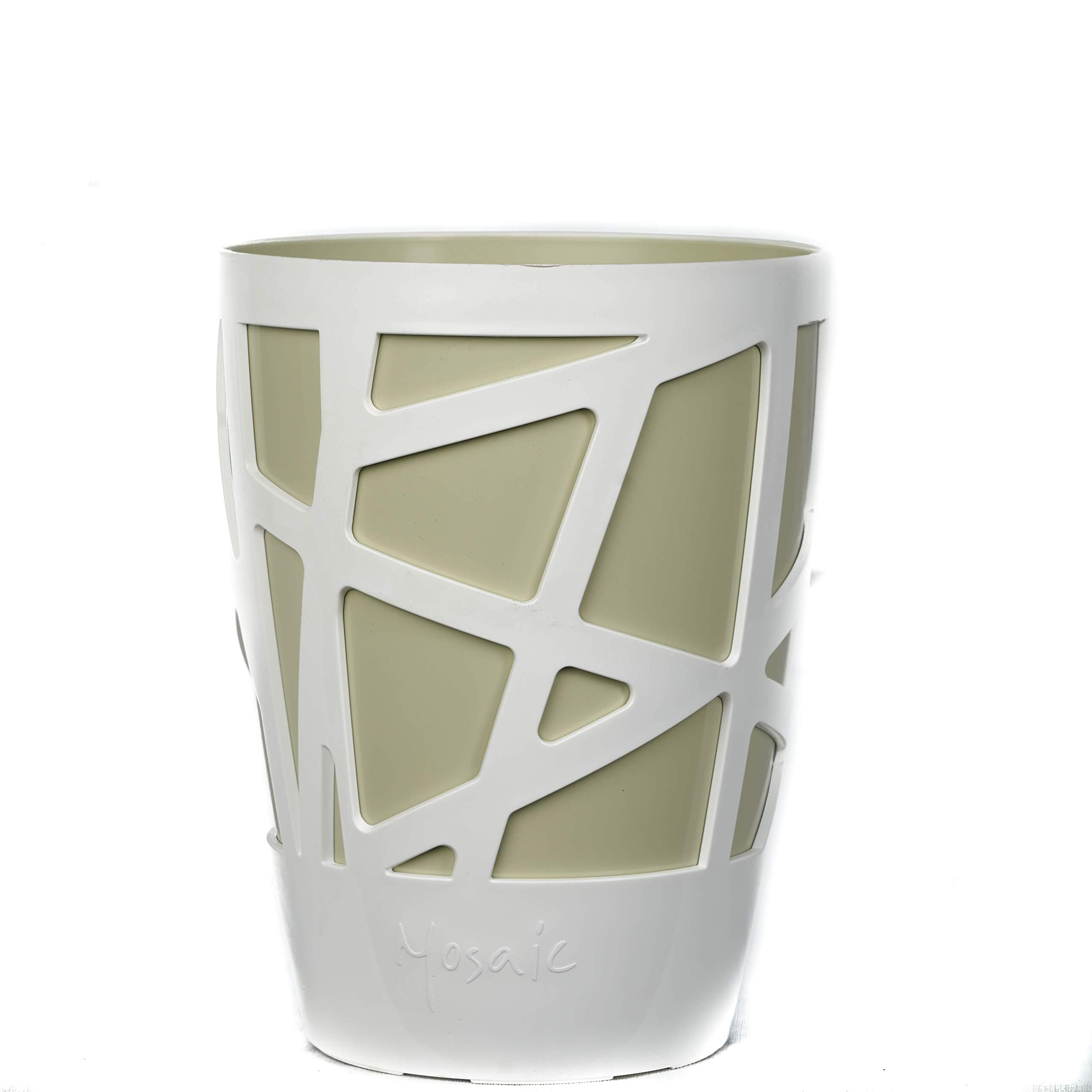 Sharpex Art Planters Decorative Design Pots, 100% UV stabilized Plastic & UV Resistant Pigment, Fade-Resistant Container for Outdoors or Indoors Planting – Pista (13 X 13 X 17.5 cm)