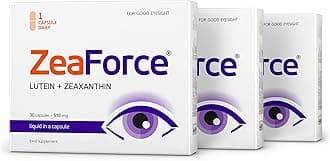 ZeaForce - Excellent Vision with 1 Capsule/Day. Concentrated Composition. Multidirectional Action. Liquid Formula for Complete Absorption and Faster Effect. Laboratory Tested. (Pack of 3, 90, count)