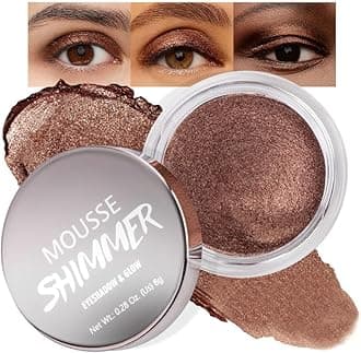 Cocoa Bronze Cream Eyeshadow – Deep Bronze Metallic Eye Shadow, High Pigment Brown Shimmer Shade, Waterproof Long-Lasting Crease-Proof Single Eyeshadow for Neutral Smokey & Everyday Glam Eye Makeup 7