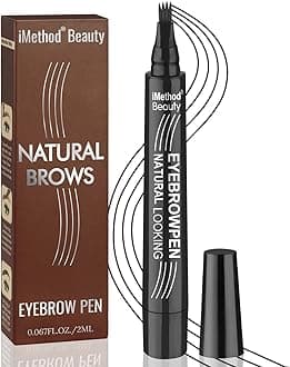 iMethod Eyebrow Pen - Upgrade Eyebrow TattooPen, Eyebrow Makeup, Long Lasting, Waterproof and Smudge-proof, Black