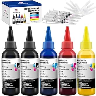 Ink Refill Kit Compatible with Canon 275 276 250 251 270 271 280 281 260 261 1200 PG240 CL241 PG245 CL246 PG-275 CL-276 Refillable Ink Cartridge CIS CISS System with 4 Syringes (5 Pack)