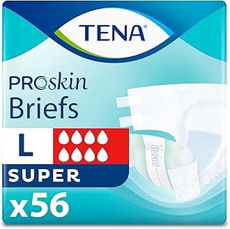 Tena Incontinence Adult Diapers, Maximum Absorbency, Disposable Briefs, ProSkin - Large - 56 ct