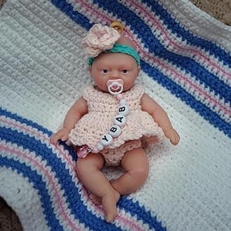 4.5 Inch Mini Reborn Baby Dolls ，Silicone Baby Girl Leah,Tiny Silicone Baby Dolls ，Mini Realistic Newborn Baby Dolls Silicone Full Body Stress Relief-1, White