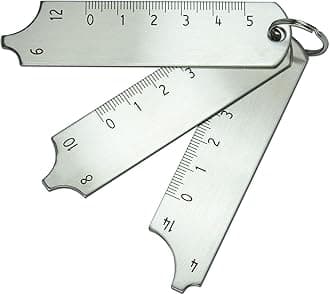 RIVERWELD Three Piece Key Set Measuring Fillet Gages Multi Function Welding Inspection Gauge