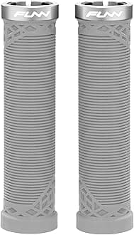 Hilt Mountain Bike Handlebar Grips with Single Lock On Clamp, Lightweight and Ergonomic Bicycle Handlebar Grips with 22 mm Inner Diameter, Unique Patterned Bicycle Grips for MTB/BMX